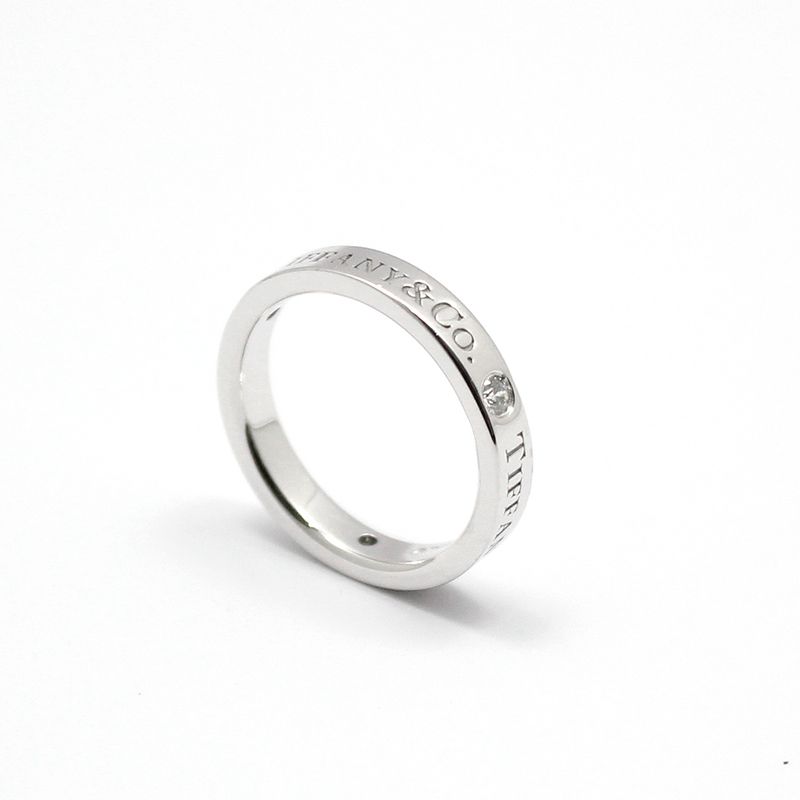 Tiffany & Co Platinum TCO 3P Diamond Band Ring 5.5 71618748