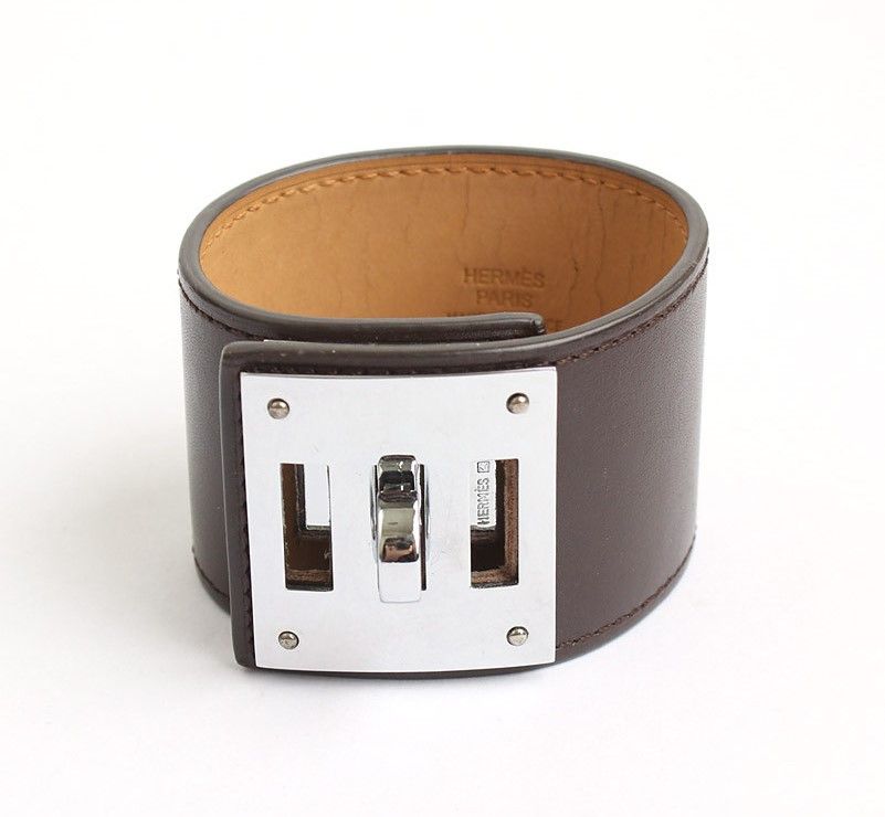 Hermes Kelly Dog Silver Bracelet J 26811786
