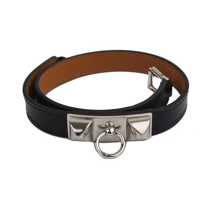 Hermes Medor Black Box Strap Silver Bracelet MR 26811474