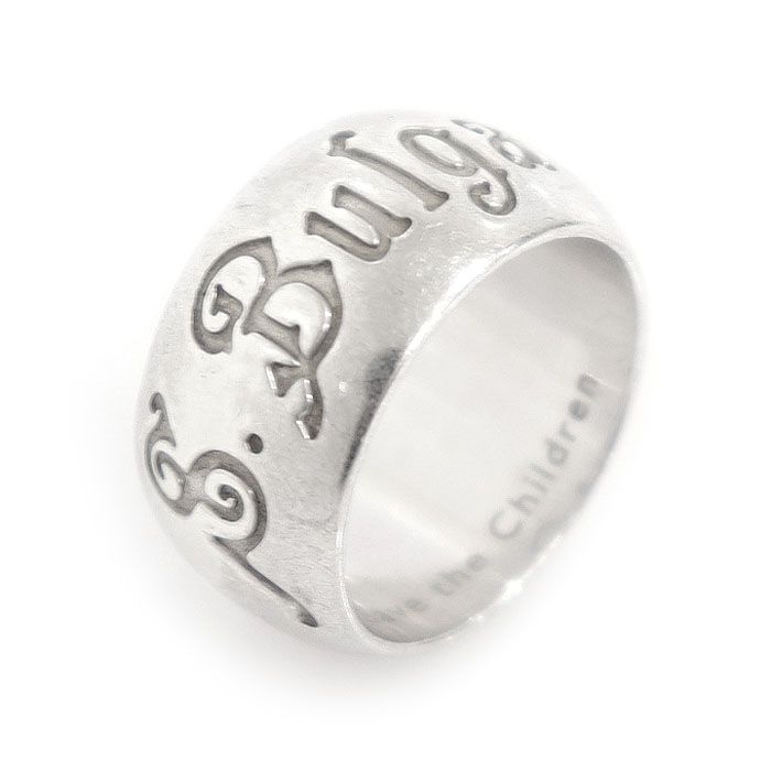 Bulgari Save the Children Wide Band Logo Ring 50 105403995