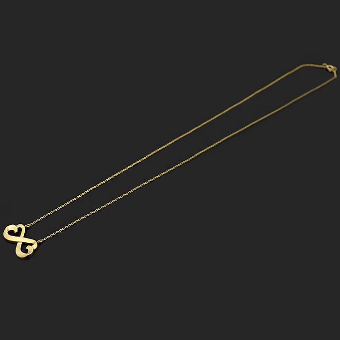 Tiffany & Co 18K Yellow Gold Paloma Picasso Double Loving Heart Necklace 83792TF 96169421