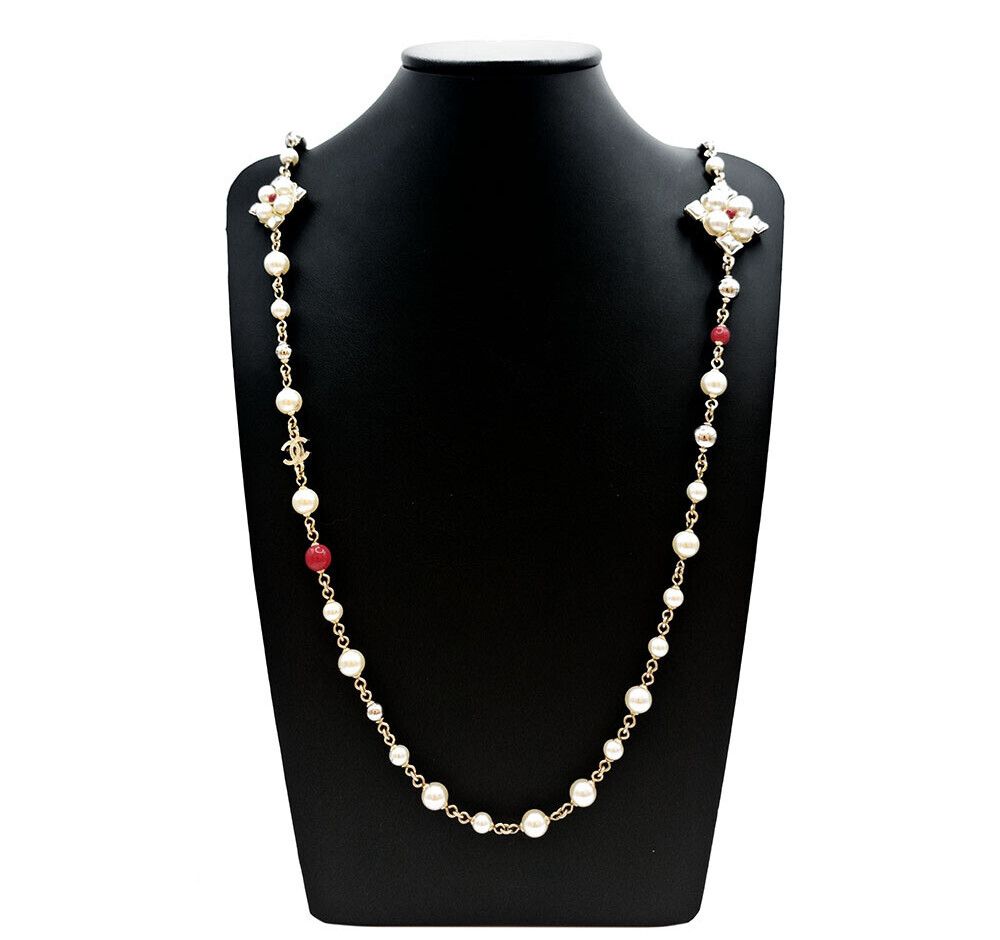 CHANEL Long Pearl Necklace 7262180854 77729513