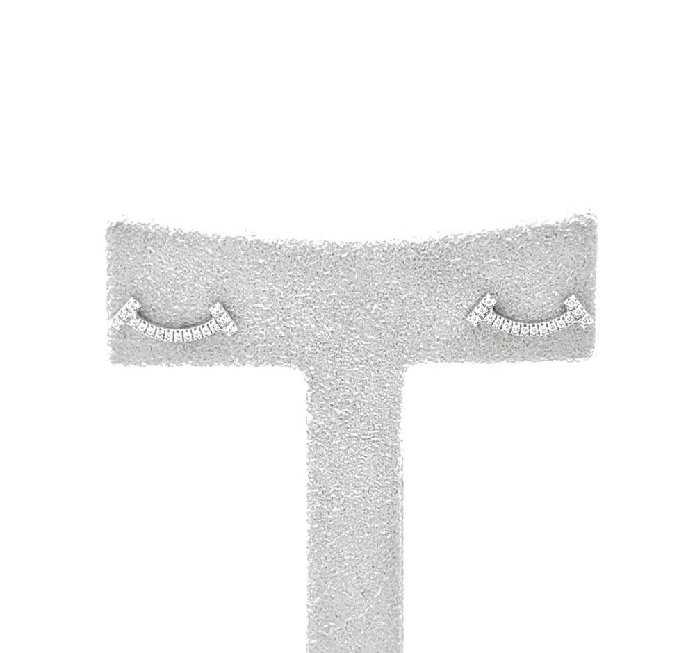 Tiffany & Co T Diamond T Smiley Earrings 7399476479 112623014