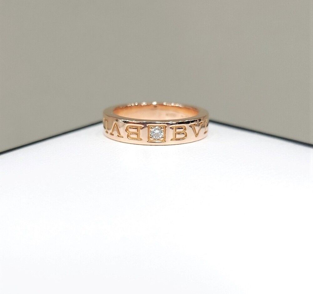Bulgari 18k Diamond B.zero1 Ring 18K Rose Gold 47 87577620