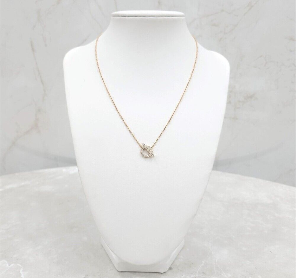 Hermes 18K Finesse Necklace 18K Rose Gold Diamond SKU123 117790857