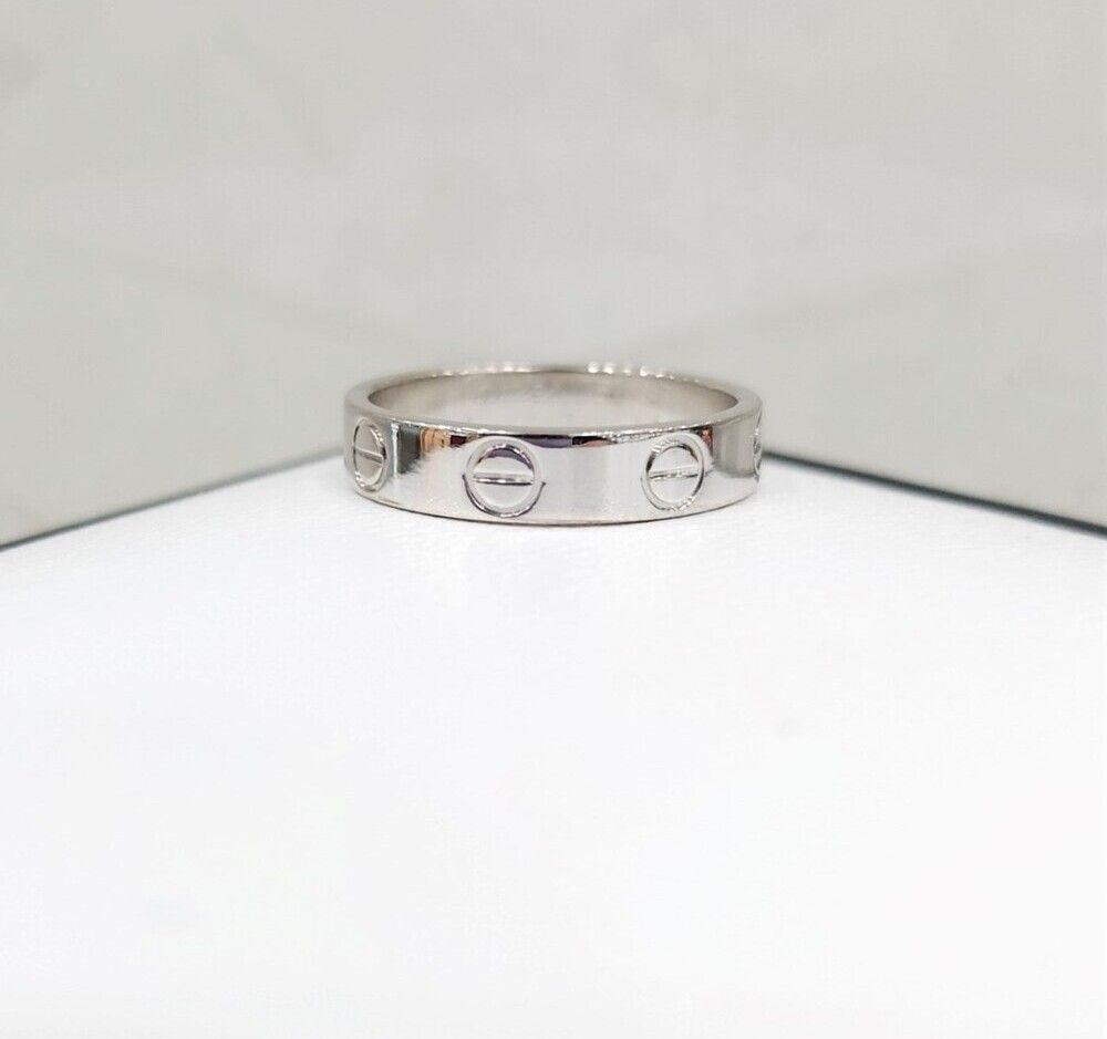 Cartier White Gold Love Wedding Band Ring 47 118702151