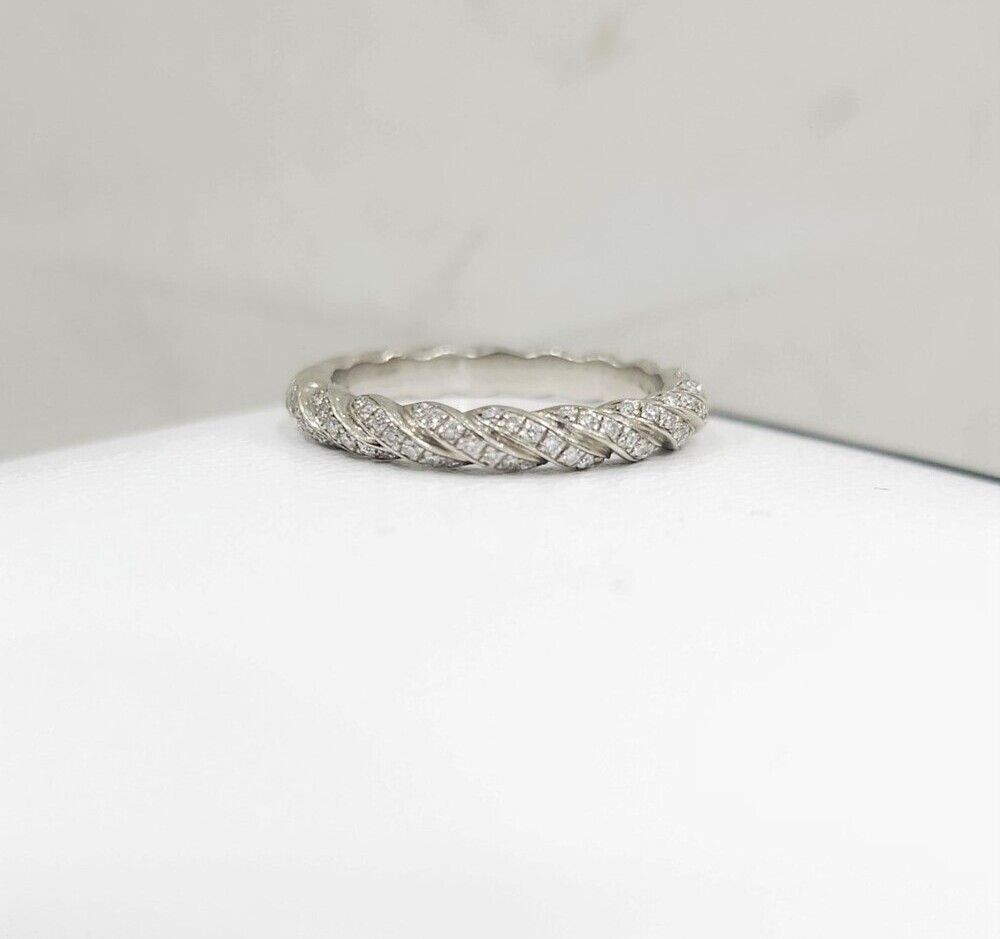 Fred Diamond Fourstone Platinum Wedding Ring 48 4B0706 118338424