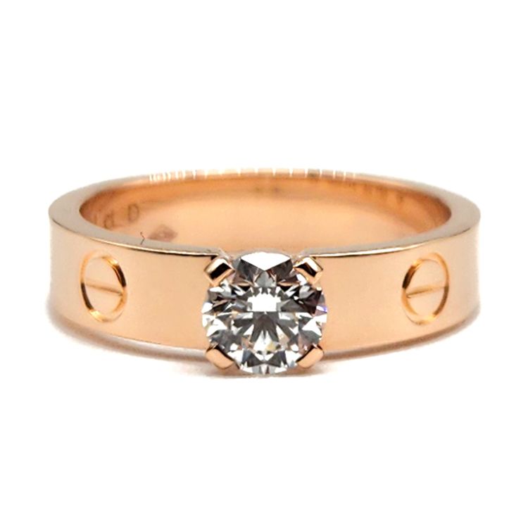Cartier Love Solitaire Diamond Ring 0.41ct L609692 125111391