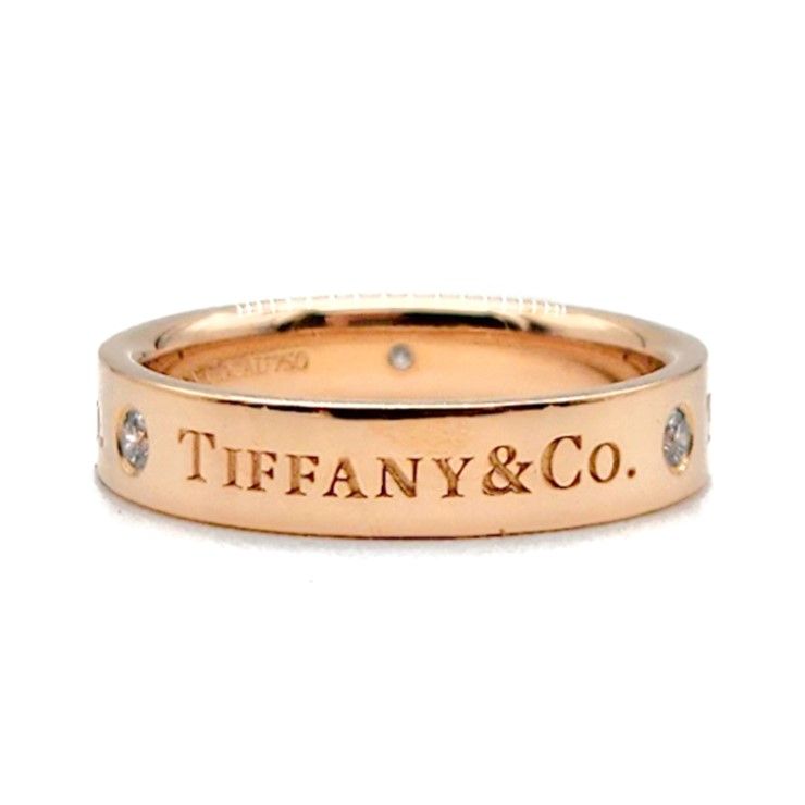Tiffany & Co Tiffany 3P Diamond Logo Ring L719359 115116427