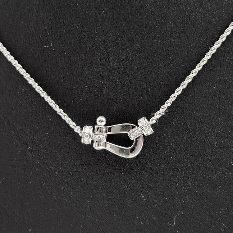 Fred Frosted Diamond Necklace Medium L707354 95615023