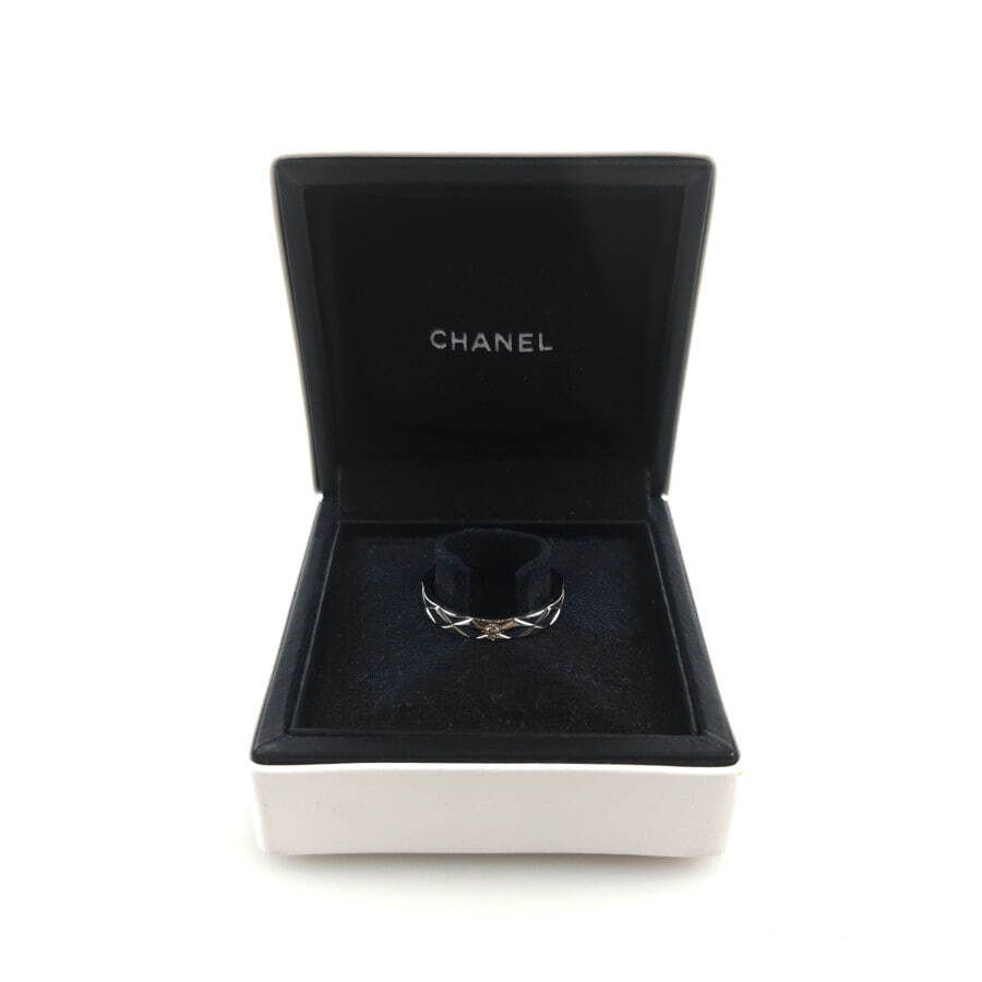 CHANEL Platinum Diamond Ring 6776 101405684