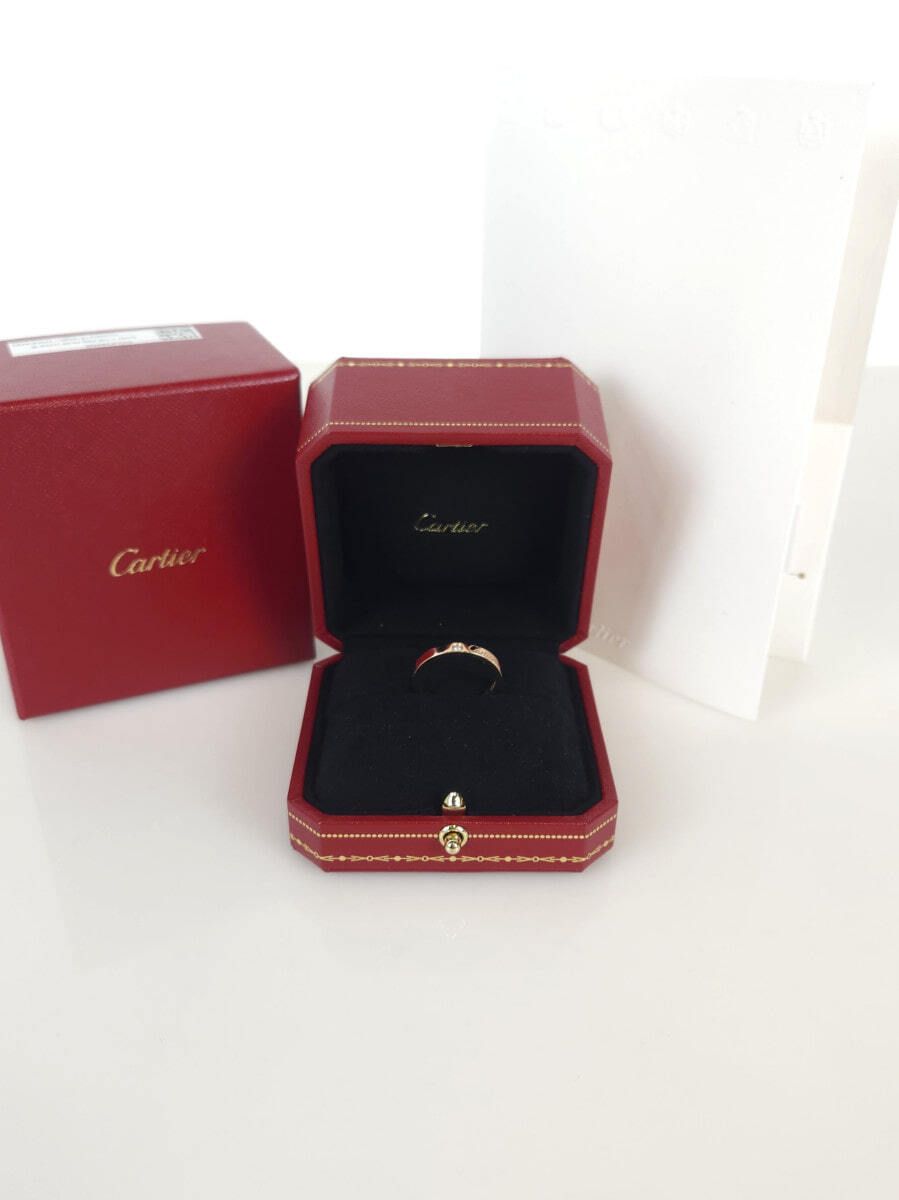 Cartier C de Diamond Wedding Band Ring B4086400 5295 69095143