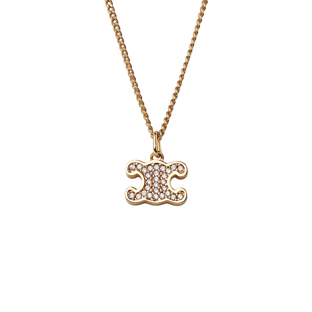 Celine Crystal Triumph Line Stone Necklace 460GB6BZI 123181905