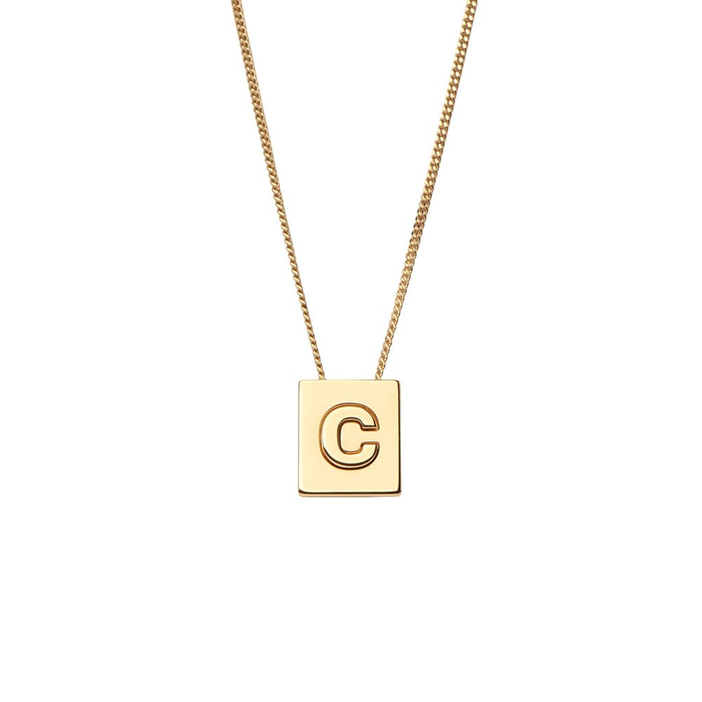 Celine C Initial Necklace 33618 116343361