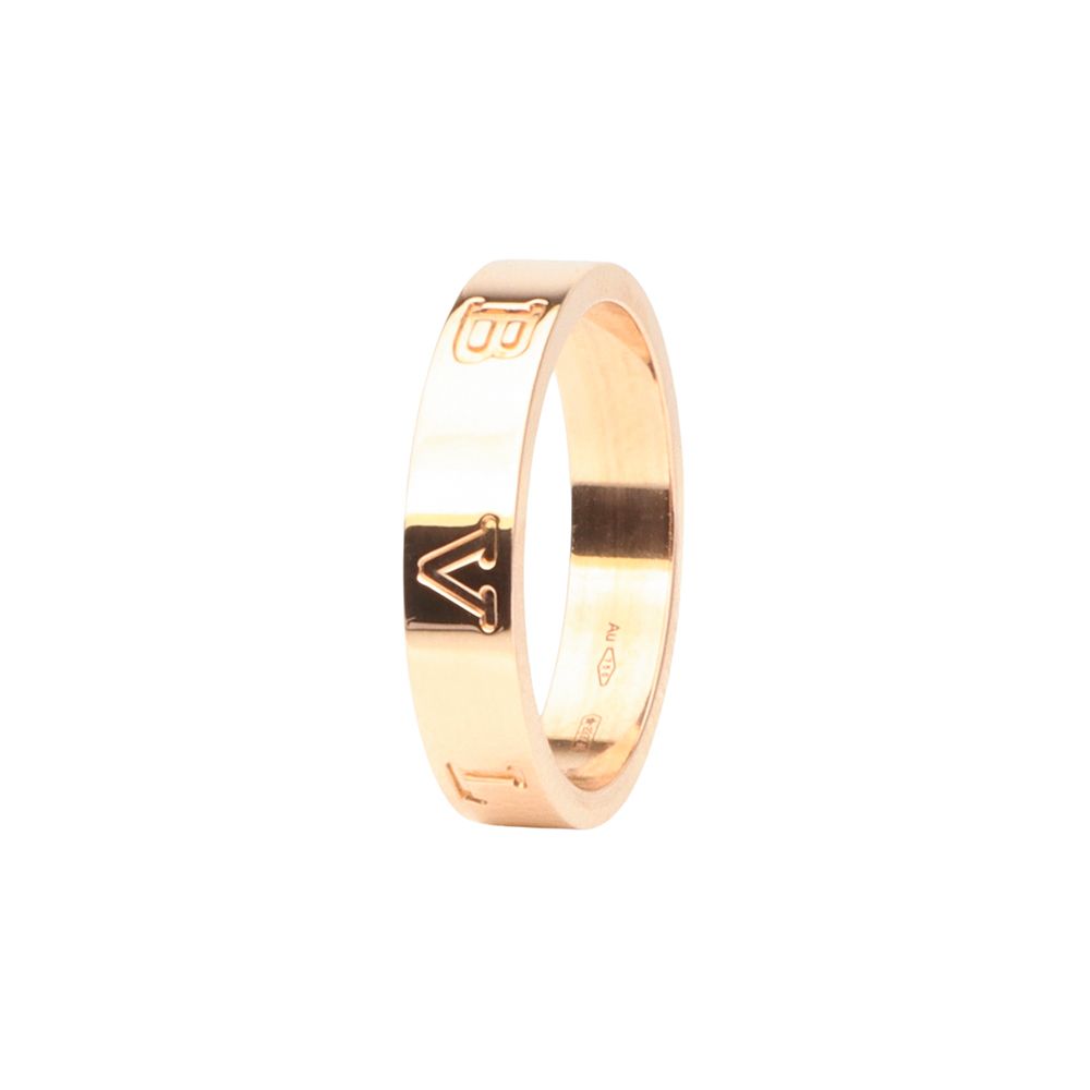 Bulgari Essential Band Ring, Rose Gold, Size 49 (23 Department Store Invoice)/33105-1 101369427