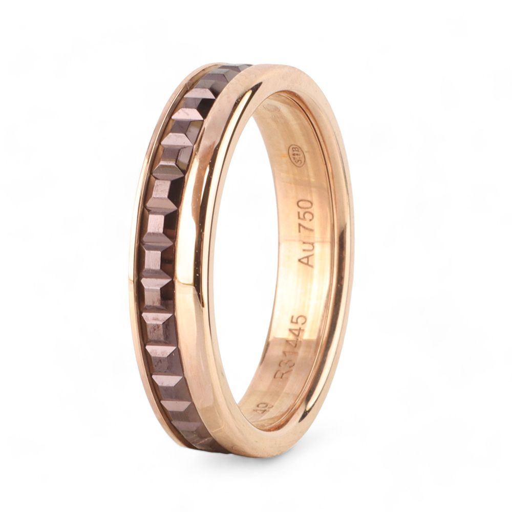 Boucheron Quattro Classic 2-Band Ring in Pink Gold 49 (32715) 88917164