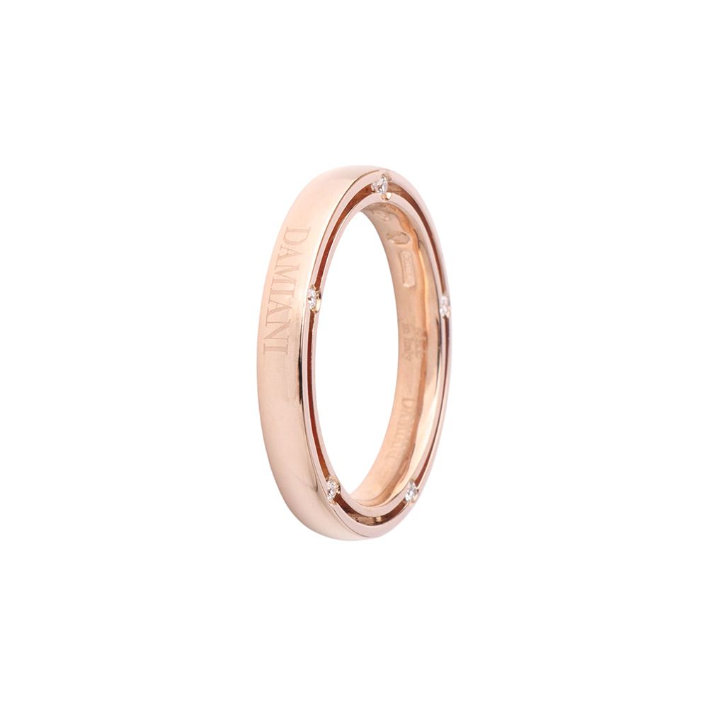 Damiani Pink Gold D.Side Diamond Ring 7 118553097
