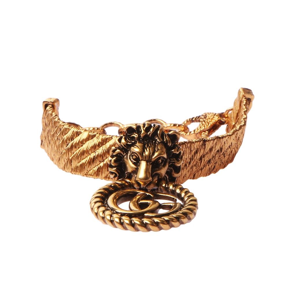 Gucci Lion Head Choker Bracelet 29392-2 6969831632 33642242
