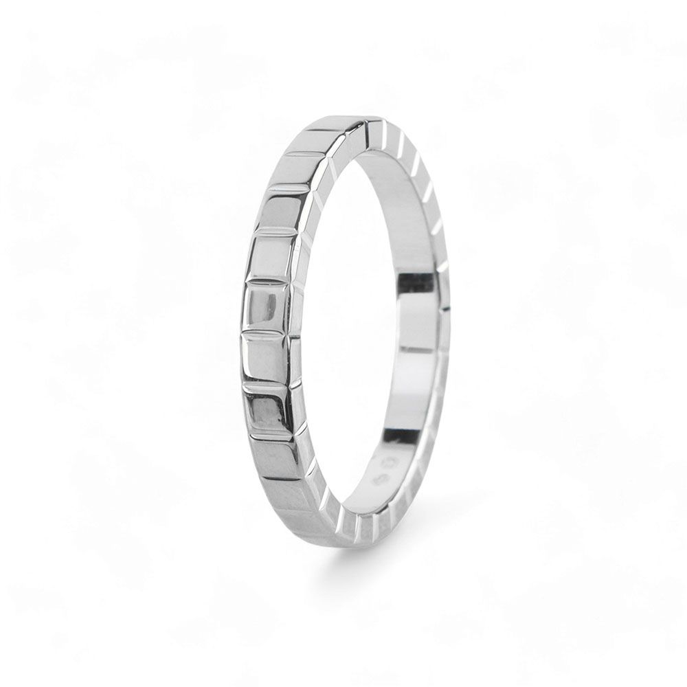 Chopard White Gold Ice Cube Ring 51 (Certificate) 827702 80522752