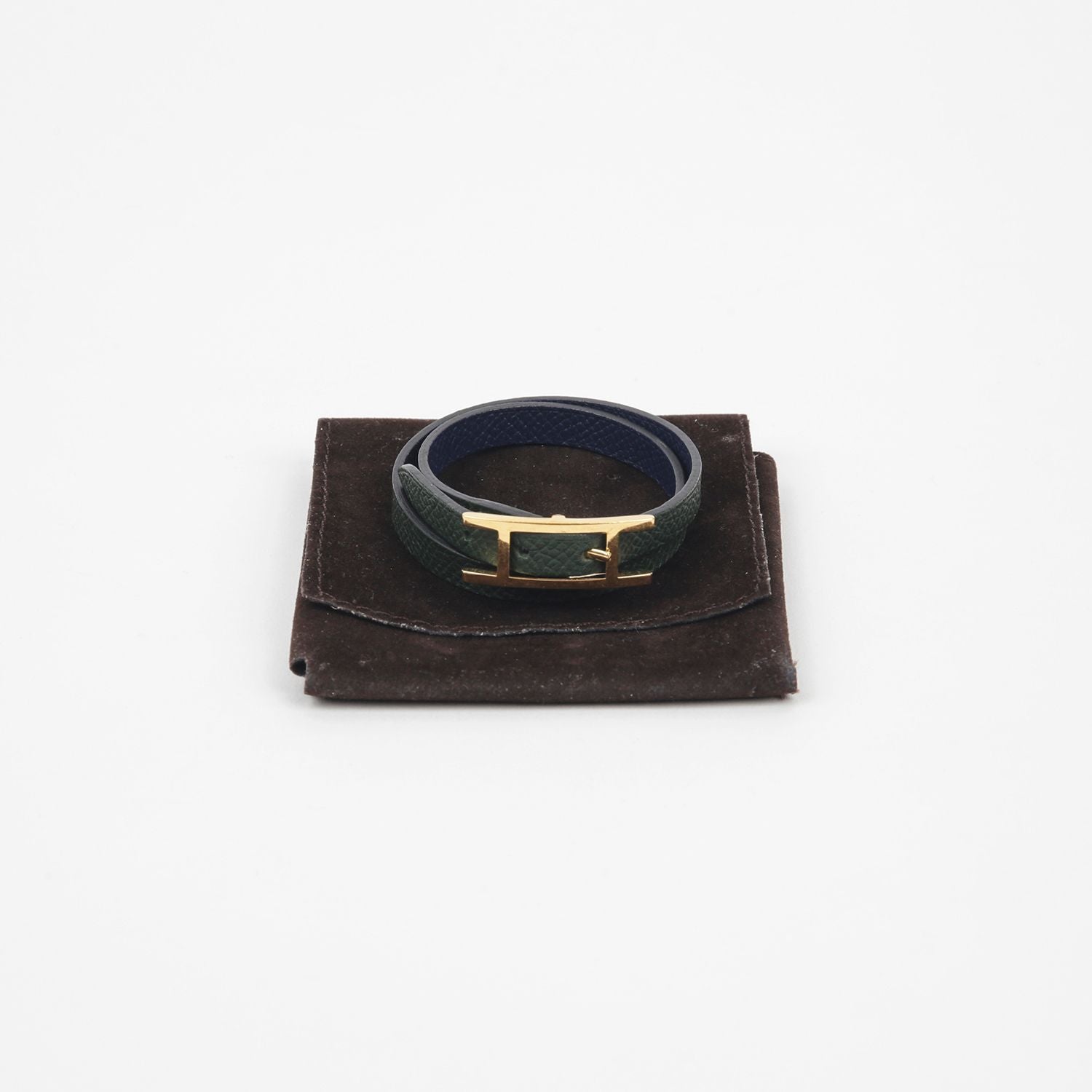 Hermes XS Size Bi-Happy Double Tour Bracelet 124317631