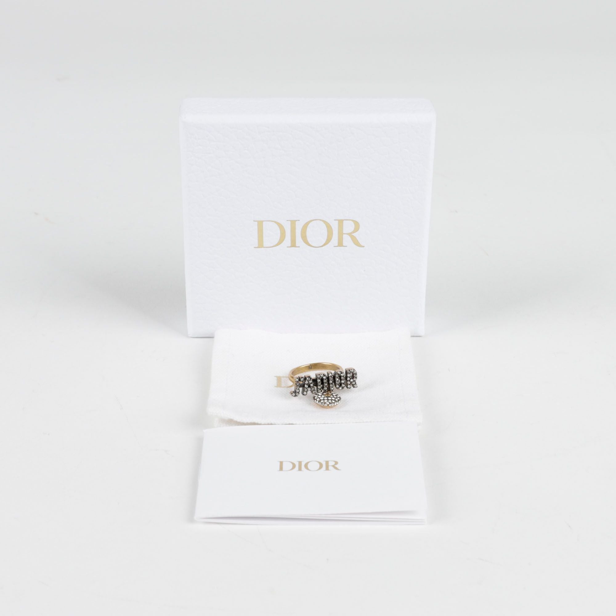 Dior R0900ADRCYS Heart Charm Ring 123462789