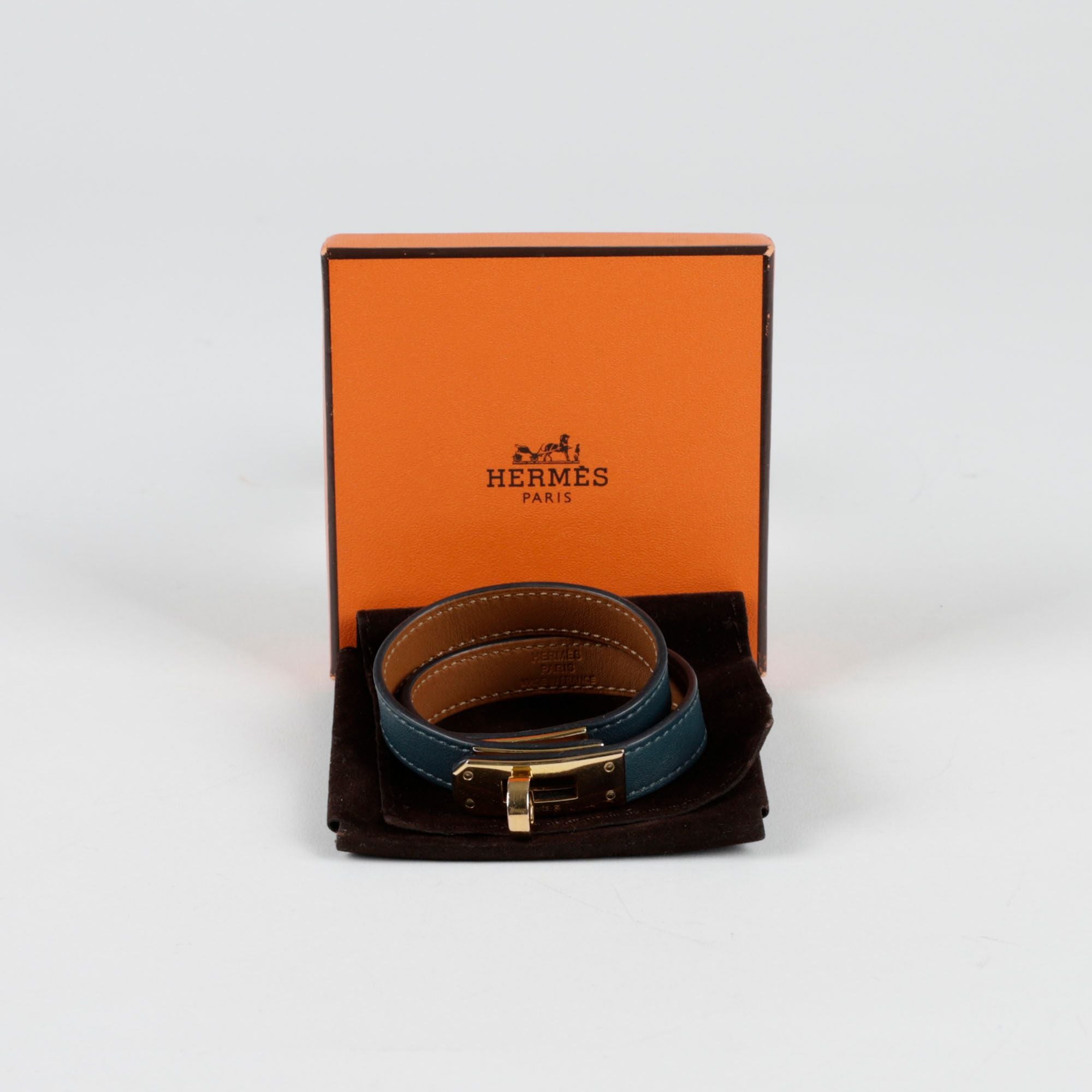 Hermes Kelly Double Tour Bracelet Small 123147361