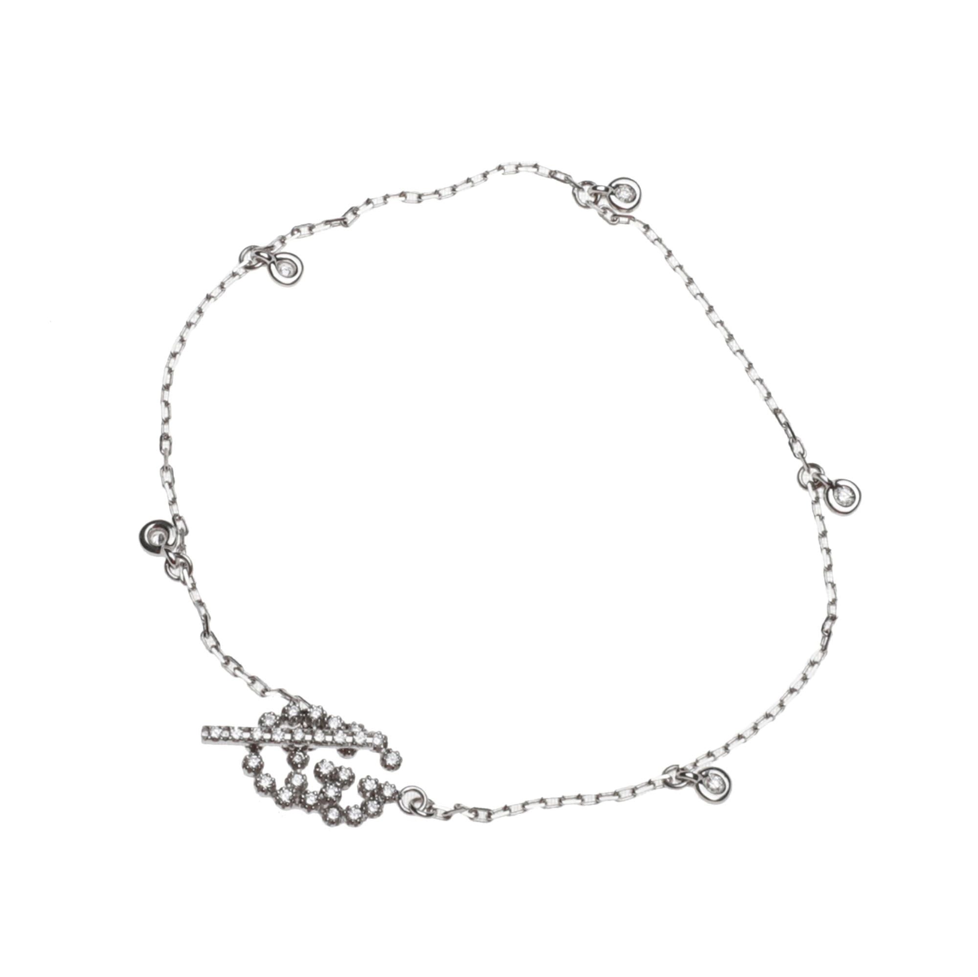 Gucci Diamond Running Double G Bracelet 17 83096251