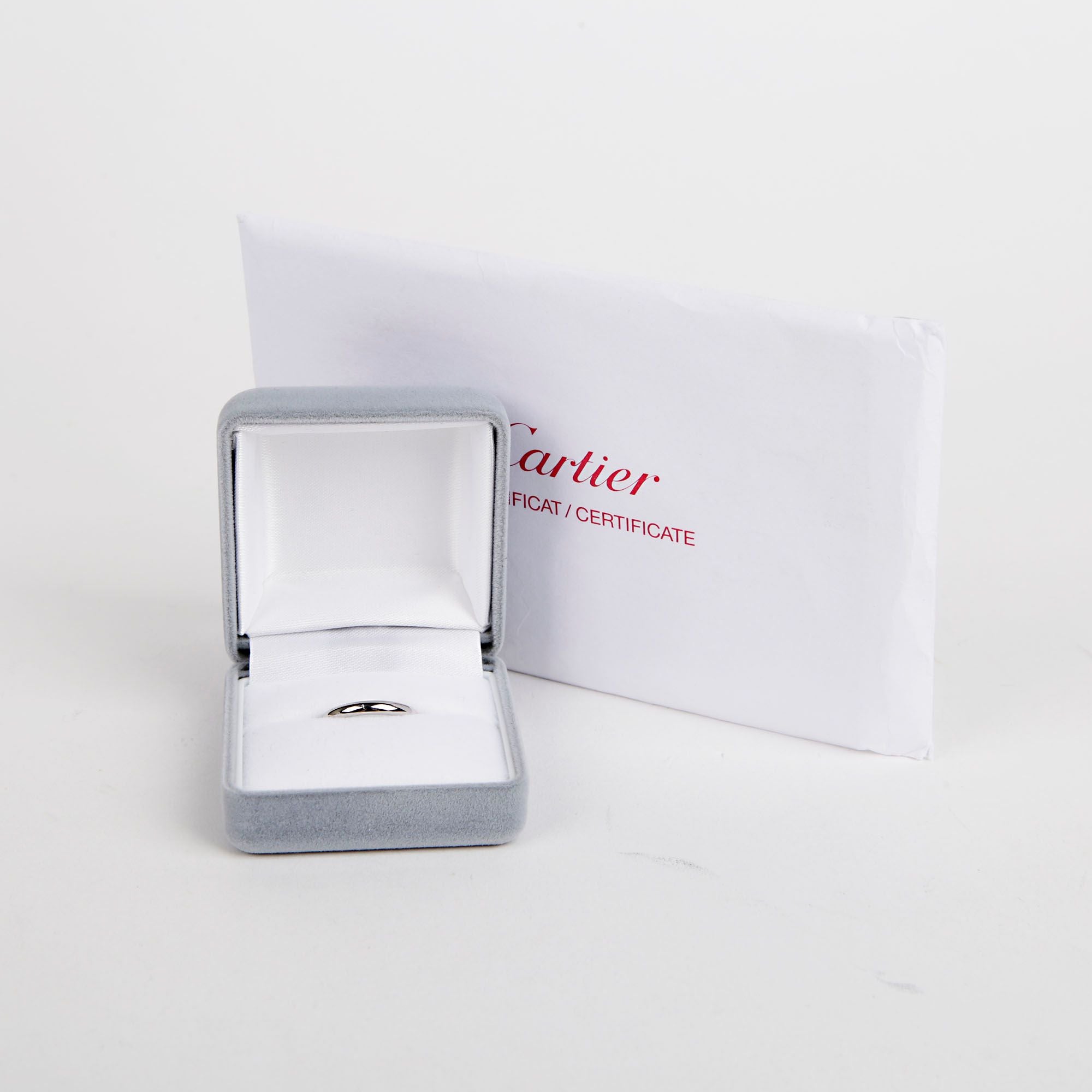 Cartier Platinum 1895 Band Ring 8 35157756