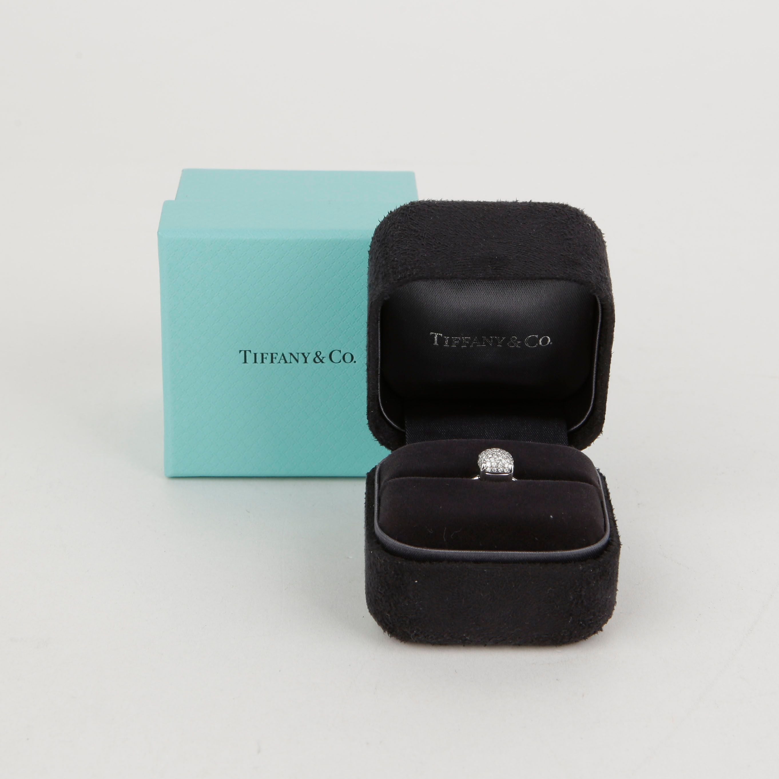 Tiffany & Co 18K White Gold Diamond Paloma Picasso Sugar Stack Ring 7 44820849