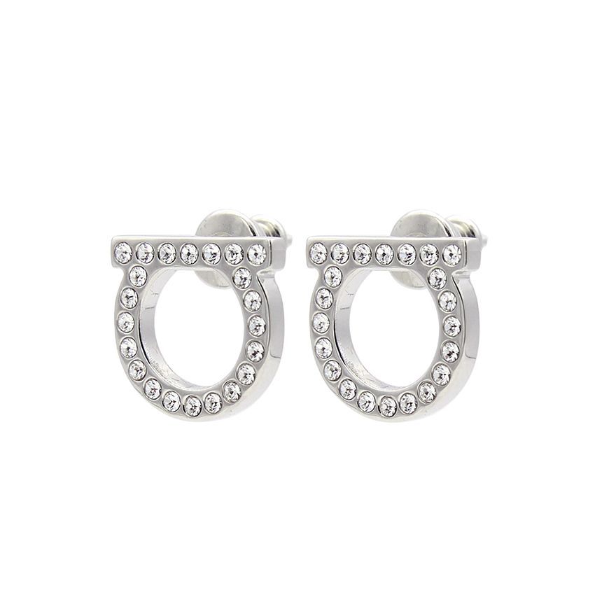 Salvatore Ferragamo Gancini Crystal Women's Earrings 76 0122 002 0696574 27347875