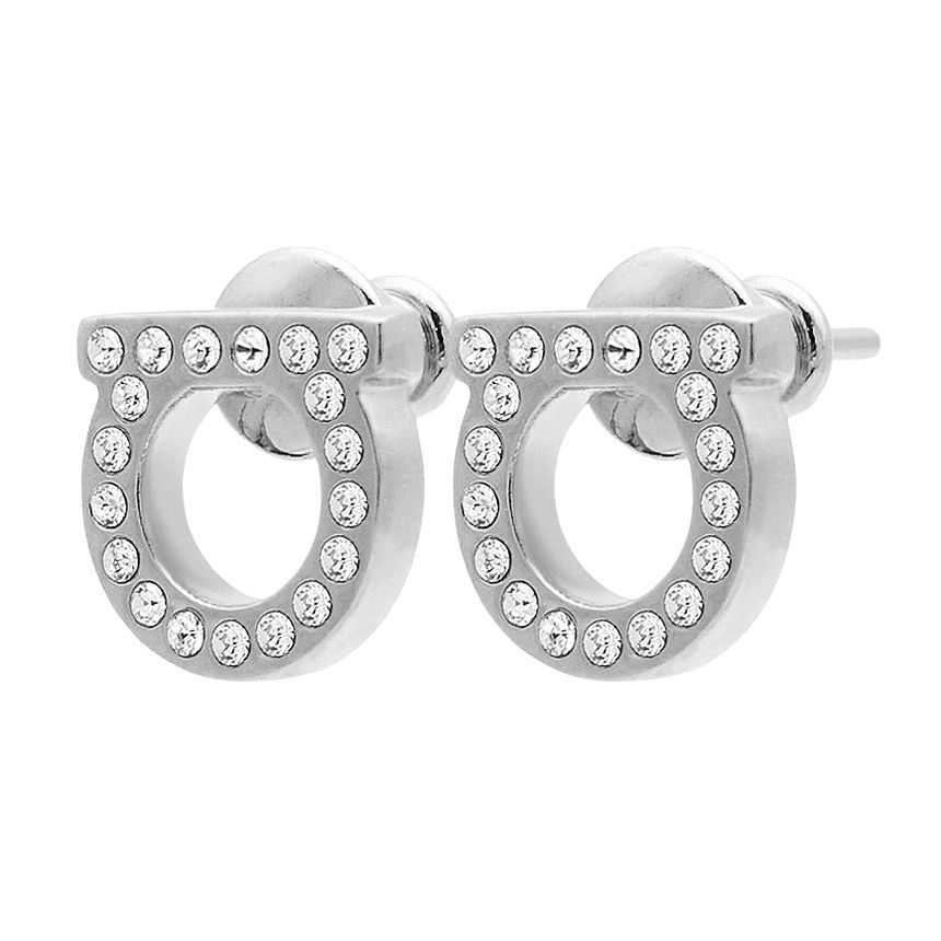 Salvatore Ferragamo Gancini Crystal Women Earrings 76 0123 002 0696577 27208816