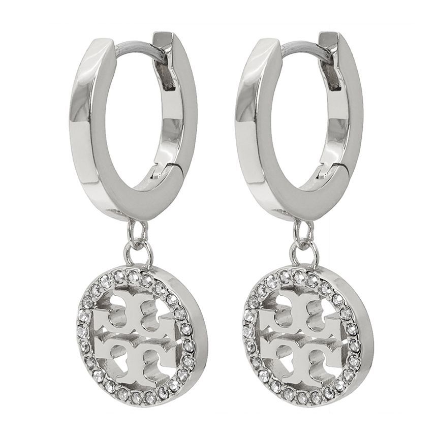 Tory Burch Miller Pave Huggie Earrings 87041 042 39796006