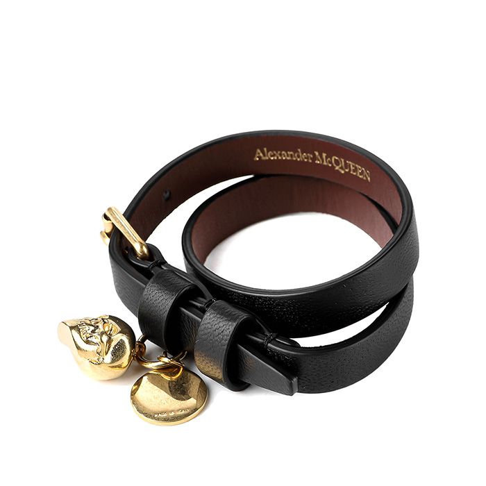 Alexander McQueen Double Wrap Skull Bracelet 31009943