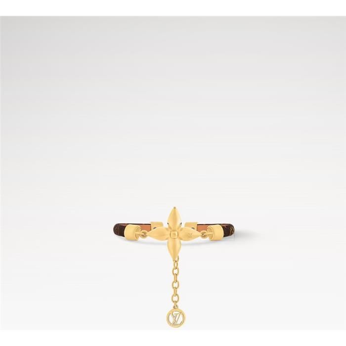 Louis Vuitton Canvas Bracelet with Monogram Flower Detail M8665Z 105694987