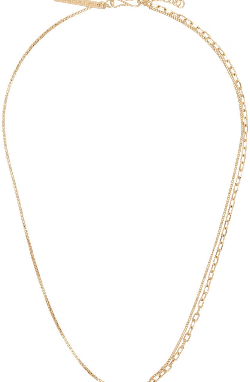 Dries Van Noten Eco Brass Necklace Gold 69361183