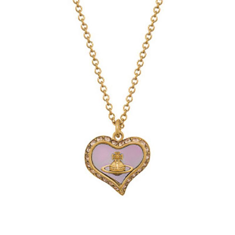 Vivienne Westwood Pave Necklace Petra Lavender R608 63020103 59807415