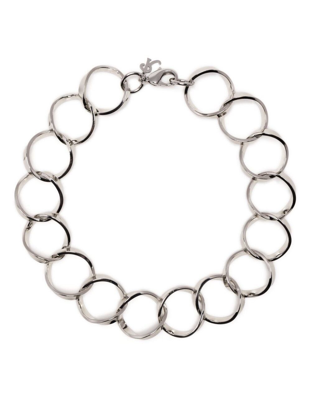 Raf Simons Linked Rings Chain Necklace 33015262