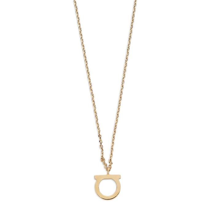 Salvatore Ferragamo Gancini Logo Necklace 760133 696658 67433053