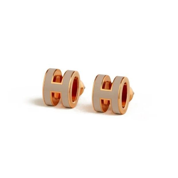 Hermes Mini Pop Ash Earrings Rose Gold H608002FO55 85225747