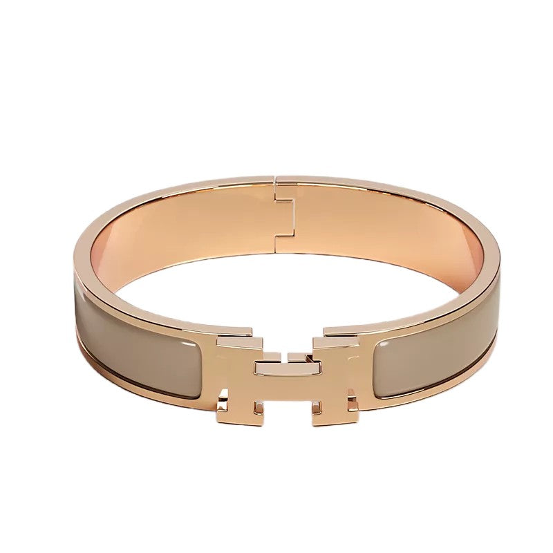 Hermes H Bracelet Women's Bangle Maron Glace Rose Gold H700001FO19PM 48876048