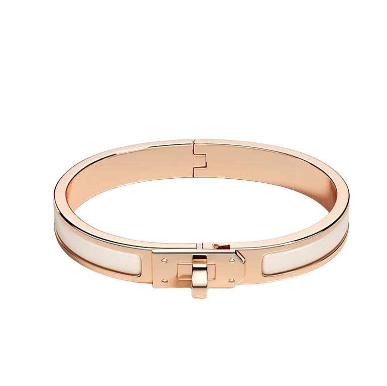 Hermes Mini Click Kelly Bracelet Rose Gold Creme H200004FO85PM 95330858