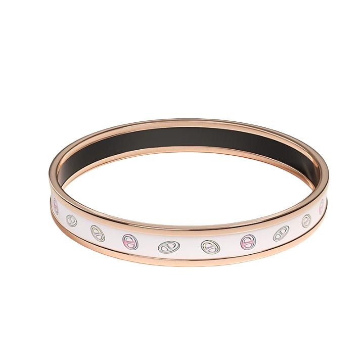 Hermes Funny Ice Cream Narrow Bangle Rose Gold Jasmine H214411FOJ265 120800428