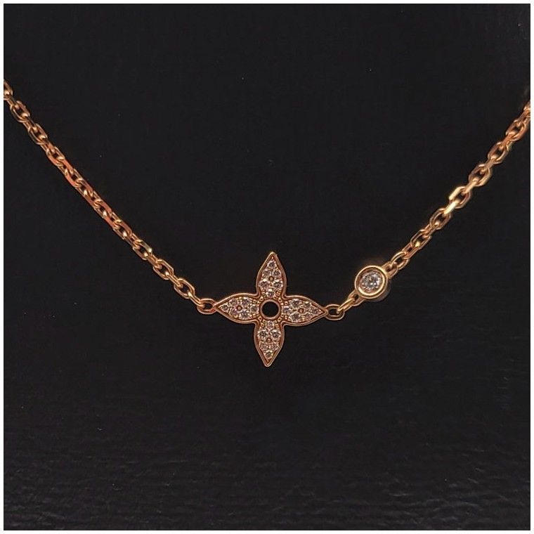 Louis Vuitton Eddy Blossom Diamond Necklace 60523033 51228775