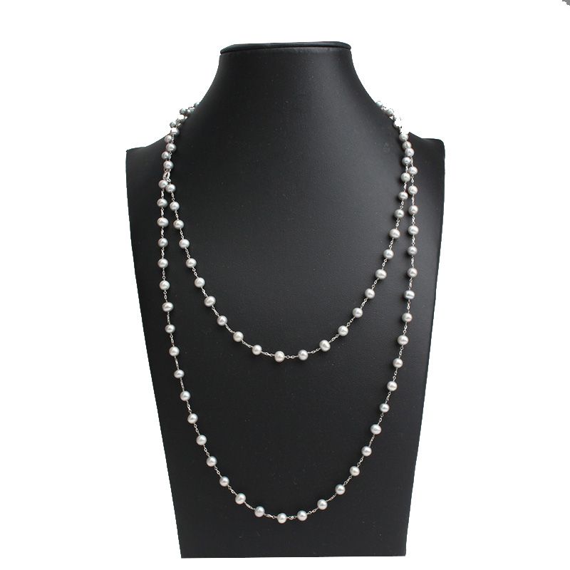 Other Brand Black Pearl Long Necklace 84199665