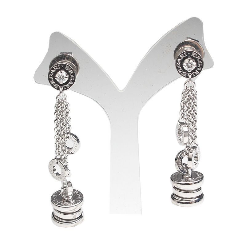 BVLGARI B.zero1 White Gold Diamond Earrings 12345 125159934