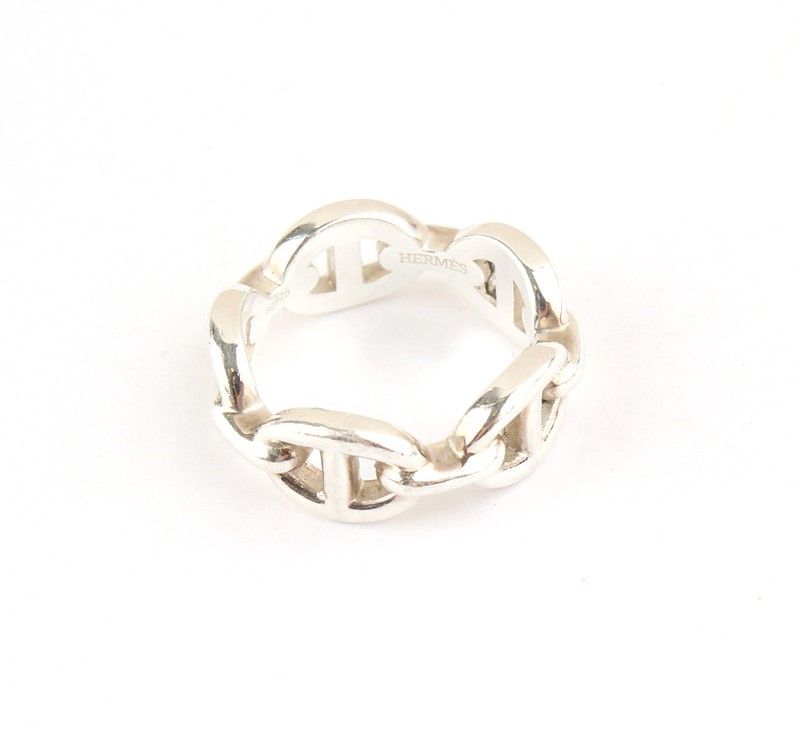 Hermes Chanel 925 Silver Ring 10 26811656