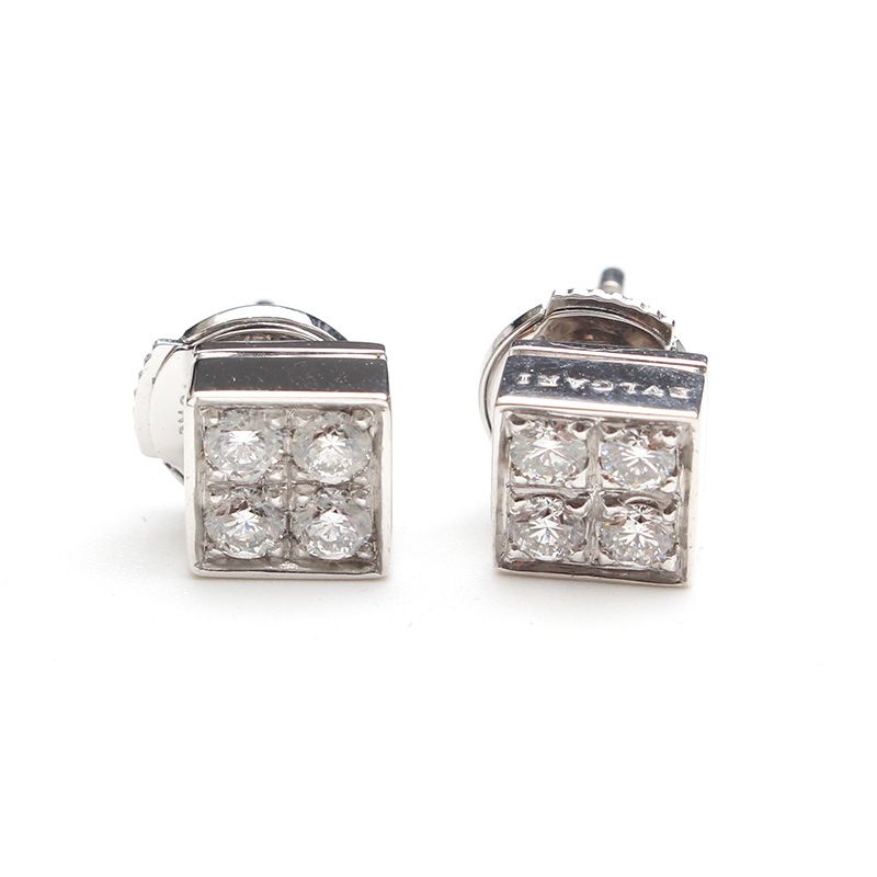 BVLGARI Bulgari Lucia White Gold Diamond Earrings 125156328