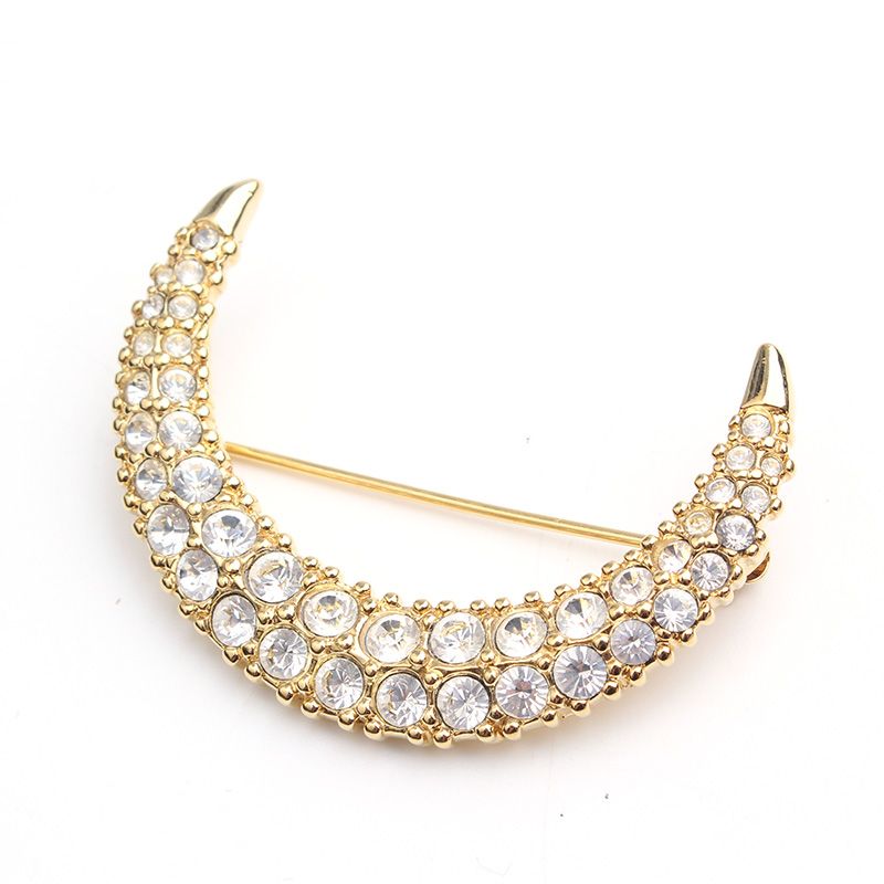 Swarovski Half Moon Crystal Brooch 125308183