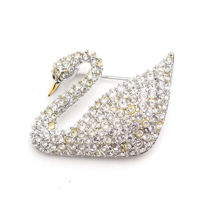 Swarovski Crystal Swan Brooch 125324095