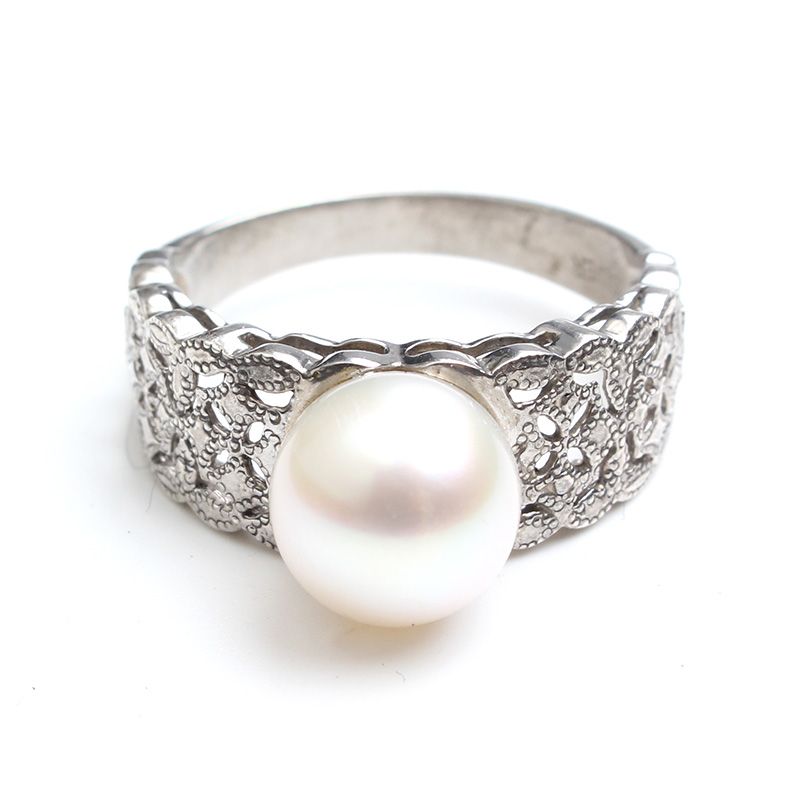 Other Brand Ivory Pearl Silver Ring 19 123514792